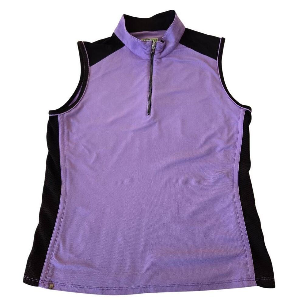 Tail Tech Womens Sleeveless Athletic Performance Polo Top Size Small
